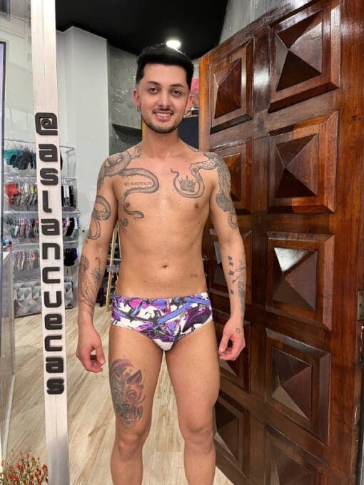 Sunga Cristais  Roxo Tradicional