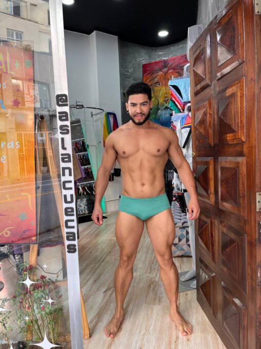Sunga Dupla Face Verde Multi Color