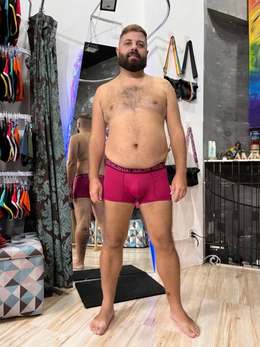 CUECA BOX VINHO FIRE PINK