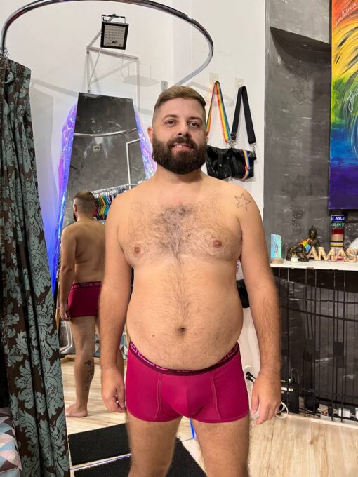 CUECA BOX VINHO FIRE PINK - Imagem 3