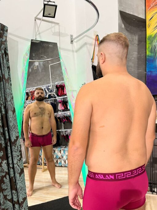 CUECA BOX VINHO FIRE PINK - Imagem 2