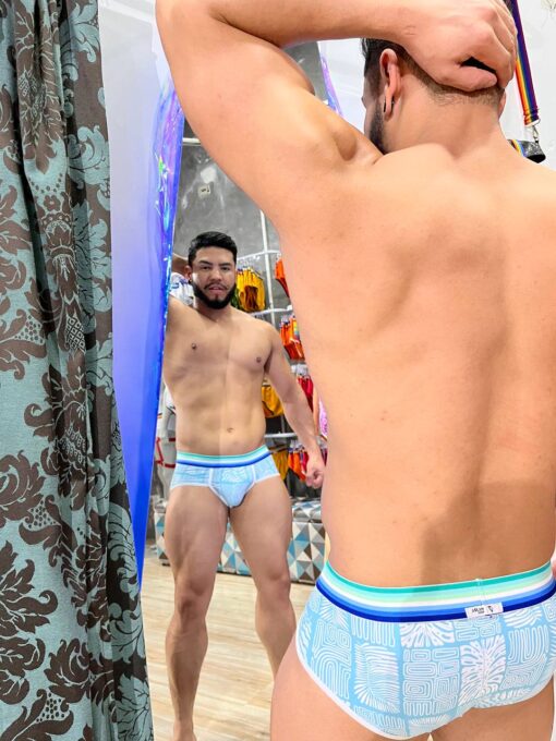 CUECA TRIBAL AZUL - Imagem 3