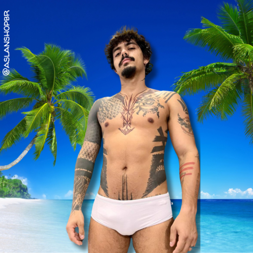 SUNGA BRANCA TRADICIONAL ASLAN - Imagem 4
