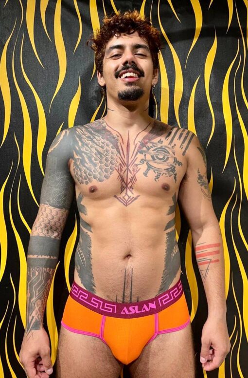 Cueca DryFit Laranja Vinho