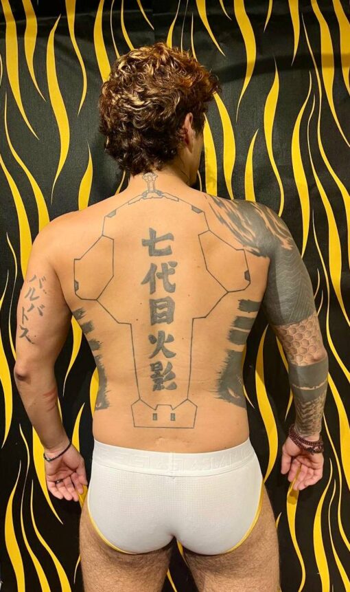 Cueca DryFit Branca com Dourado - Imagem 2