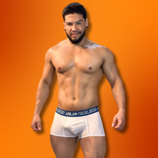 CUECA BOXER BRANCA MICROFIBRA INDIGO - Imagem 3