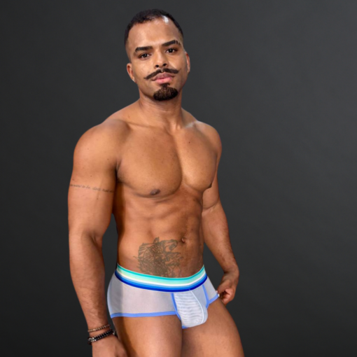 Cueca Azul Transparente Anemo