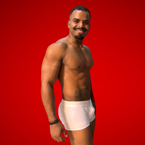Cueca Boxer Branca Algodão - Imagem 3