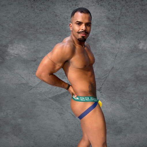 Jockstrap Amarelo line Verde - Imagem 3