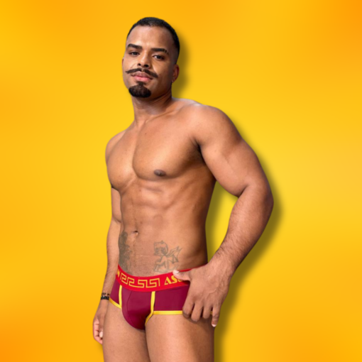 Cueca Vinho line Dourado
