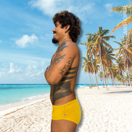 Sunga Amarelo Ouro Texturizado - Imagem 3