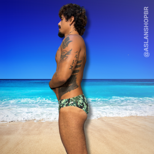 Sunga Slim Camuflada Verde - Imagem 3