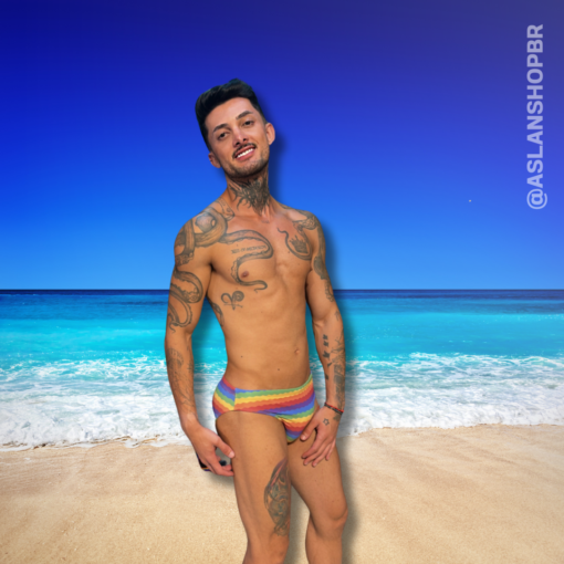 Sunga Ondas Pride LGBTQIAPN+ Slim - Imagem 3