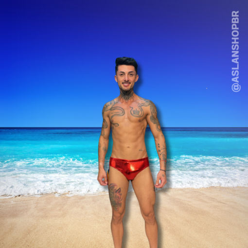 Sunga Vermelho Scarlate Slim - Imagem 4