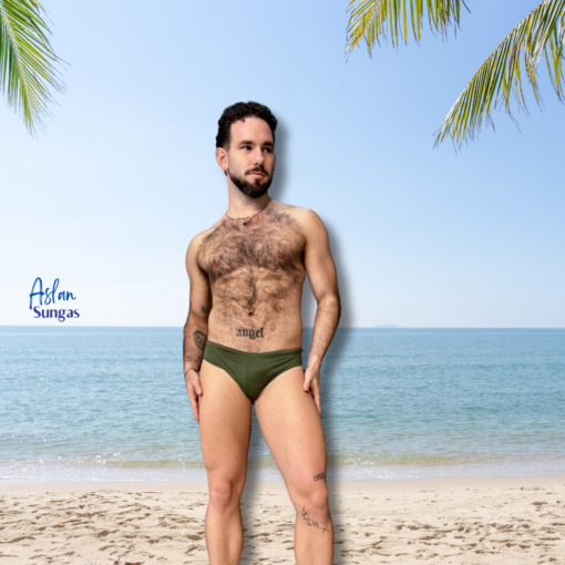 Sunga Slim Verde Militar - Imagem 4