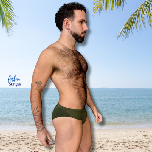 Sunga Slim Verde Militar - Imagem 2