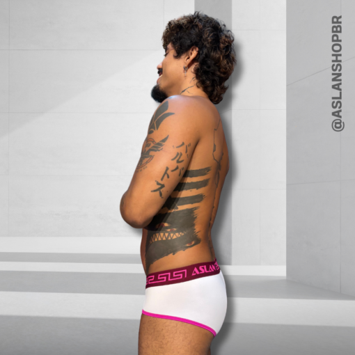 Cueca Branca line Pink - Imagem 3