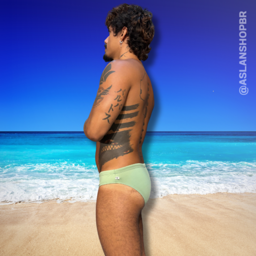 Sunga Verde Pistache Slim - Imagem 3
