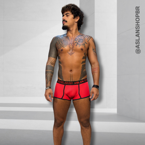 Cueca Boxer Vermelha line Preta Filip