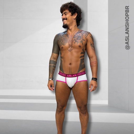 Cueca Branca line Pink