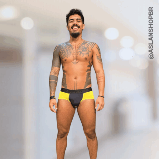 Cueca Amarela Slip Hermes