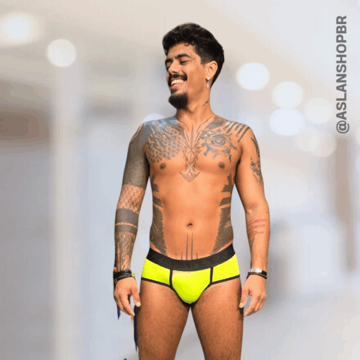 Cueca Verde Neon Slip Kairon