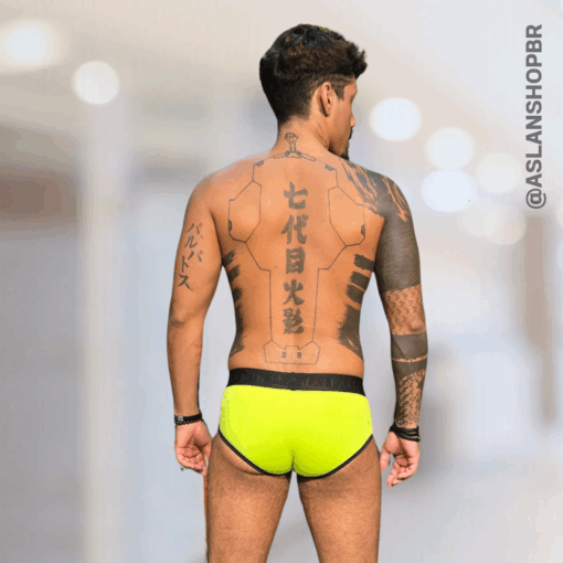 Cueca Verde Neon Slip Kairon - Imagem 2
