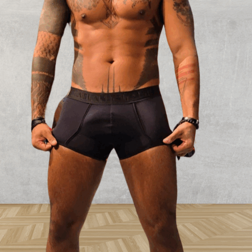 Cueca Boxer Preta Dryfit Aslan Zayon - Imagem 3