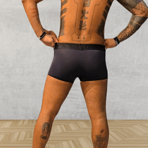 Cueca Boxer Preta Dryfit Aslan Zayon - Imagem 2