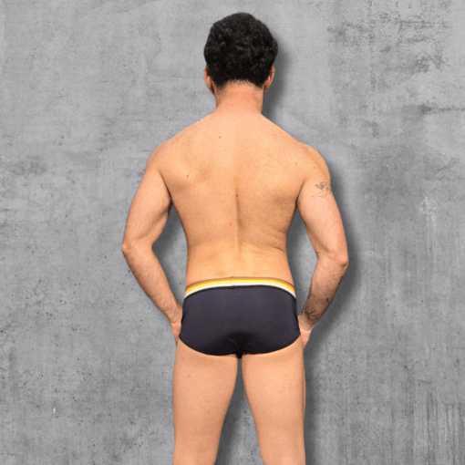 Cueca Preta Slip Ursos Dryfit Aslan - Imagem 2
