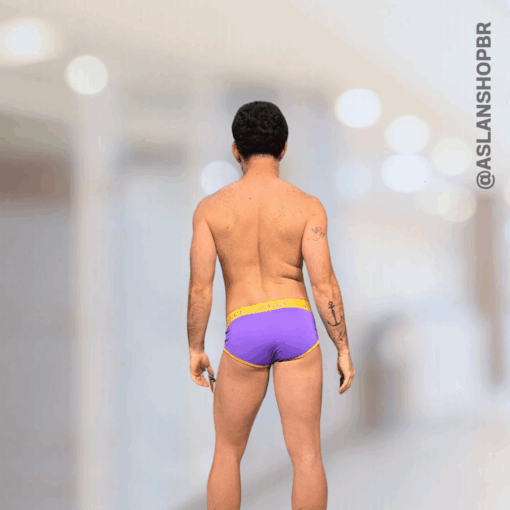 Cueca Roxa e Amarelo Slip Dionísio - Imagem 2