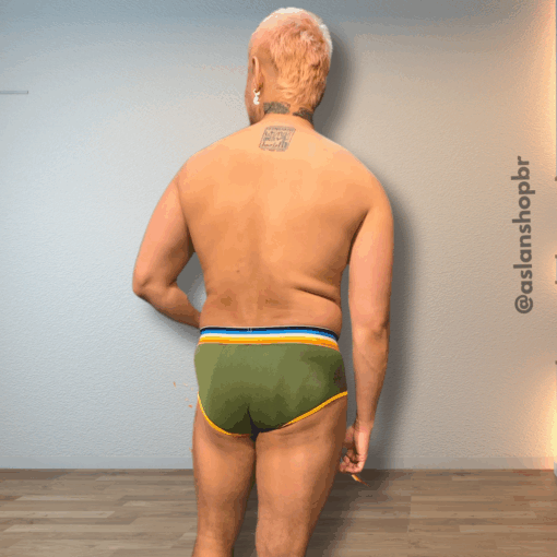 Cueca Verde line Amarelo Leo - Imagem 2