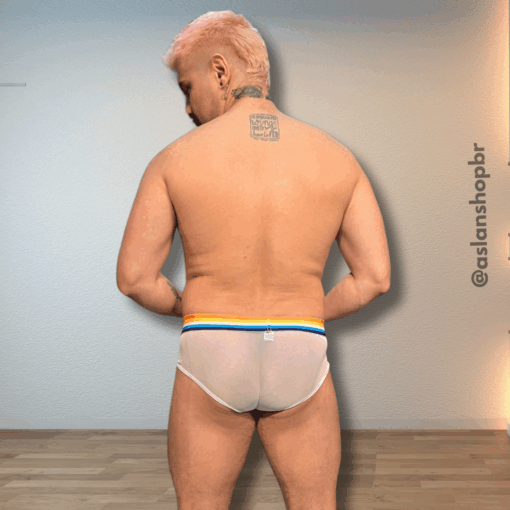Cueca Transparente Branca Aroace - Imagem 3
