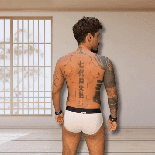 Cueca Branca de Algodão el Preto - Imagem 2