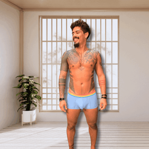 Cueca Boxer Azul Jeans