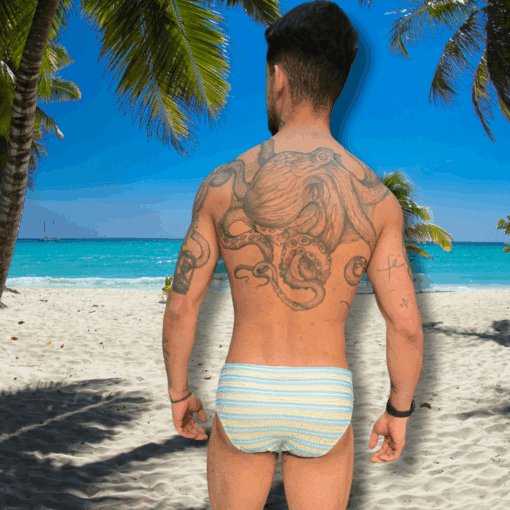 Sunga Azul Slim  line Tear - Imagem 3