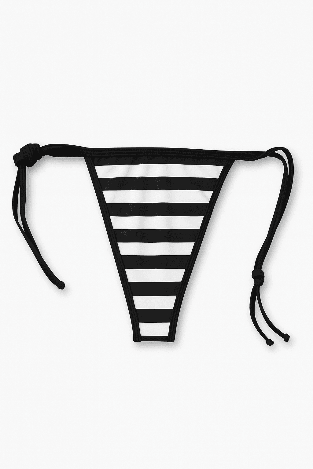 String Listrada Preta de Amarrar