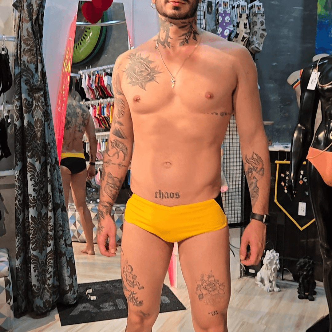 Sunga Infinity Amarelo e Preto