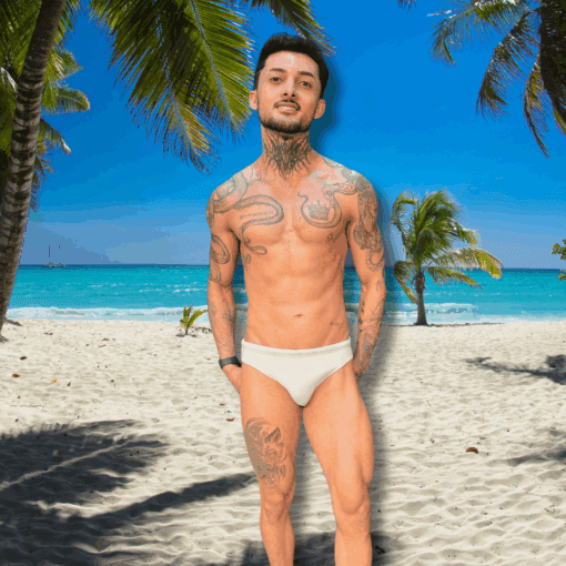 Sunga Branca Slim Aslan Boy - Imagem 3