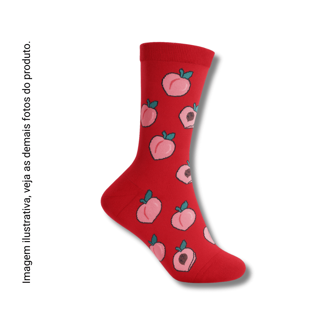 Meia Vermelha Pessego