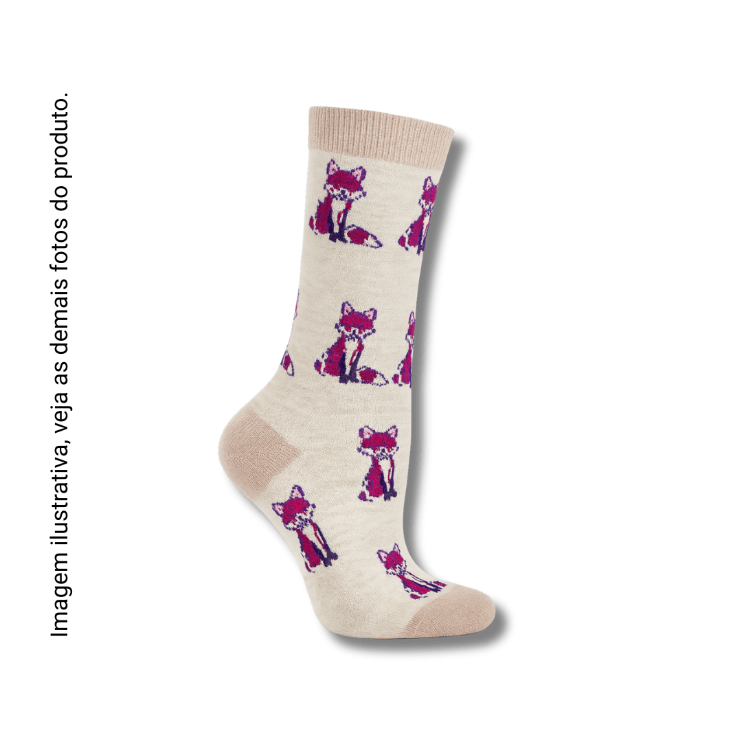 Meia Bege Raposa