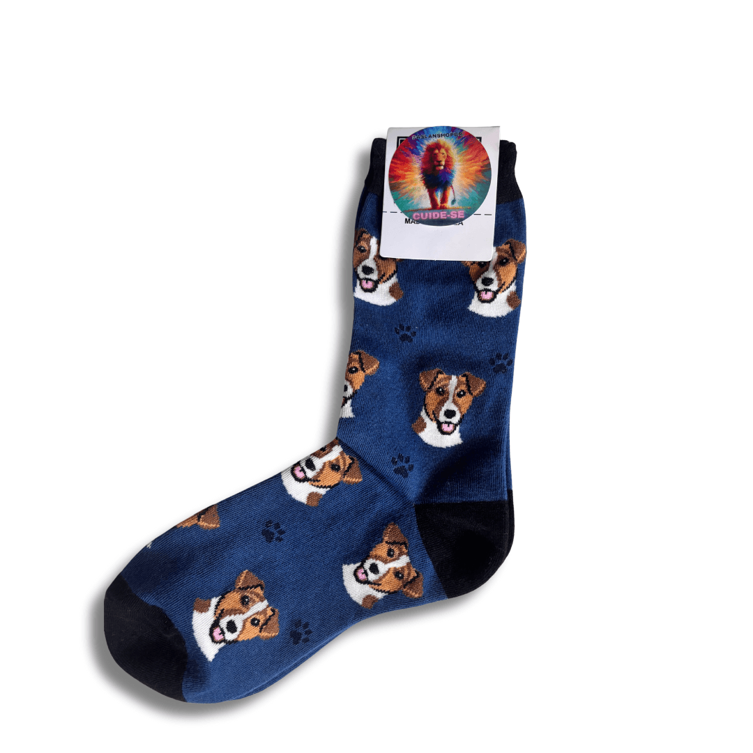 Meia Azul escuro Dog Mascara - Imagem 3