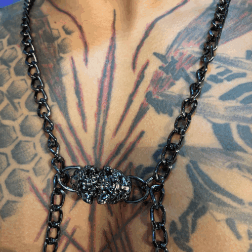 Body Chain Chumbo Leopardo Imantado - Imagem 2