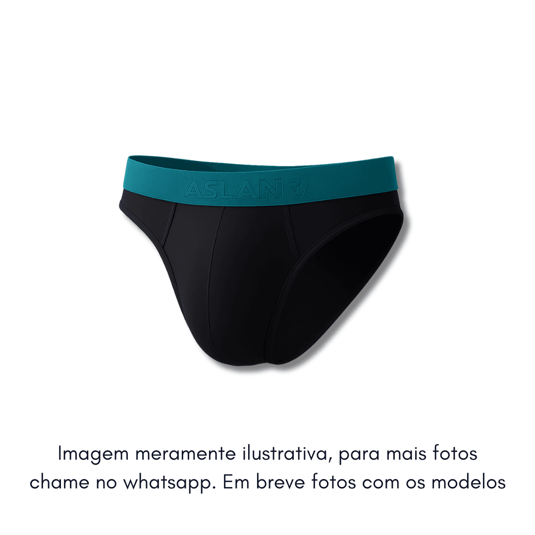 Tanga Preta line Verde