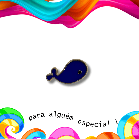 Pin Baleia Azul