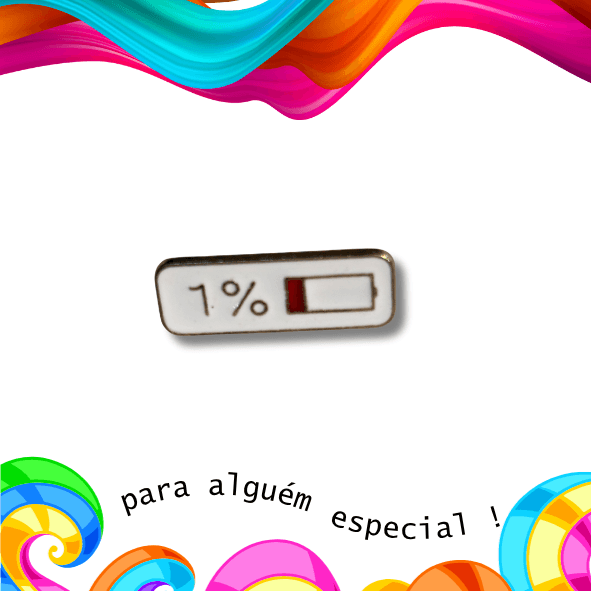 Pin Bateria Social 1%