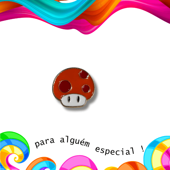 Pin Cogumelo Divertido