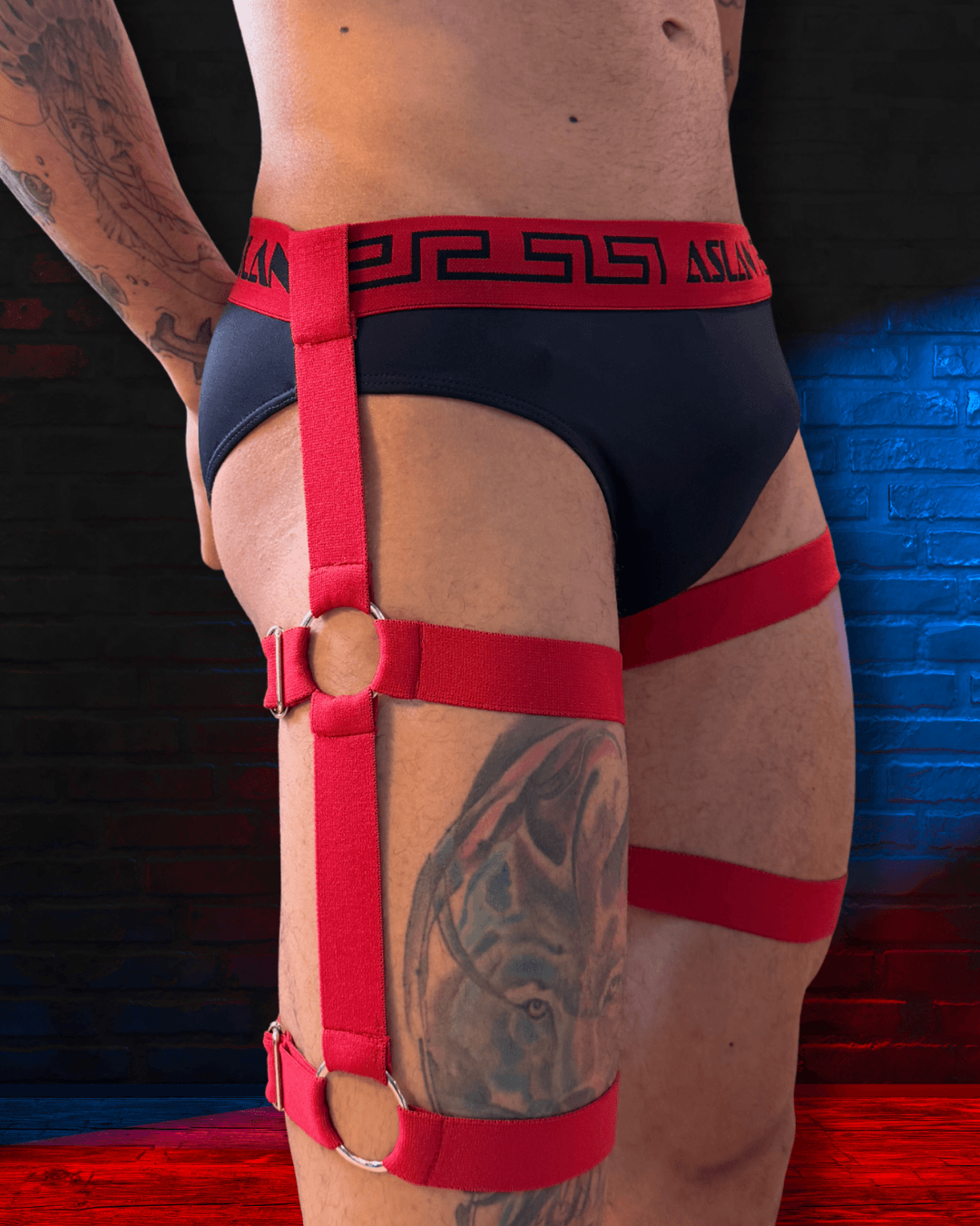 Harness de Cintura Vermelho e Preto - Imagem 4
