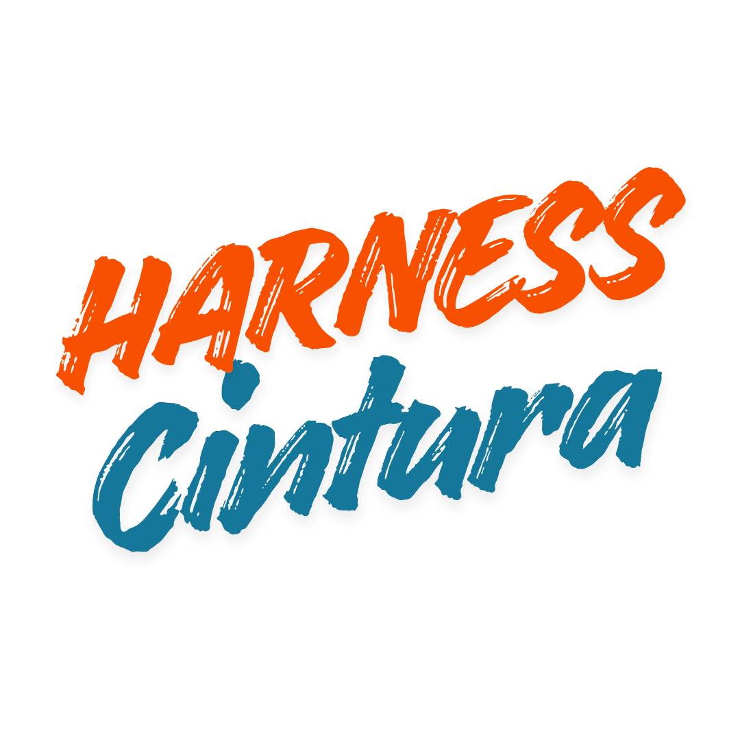 Harness de Cintura Vermelho e Preto