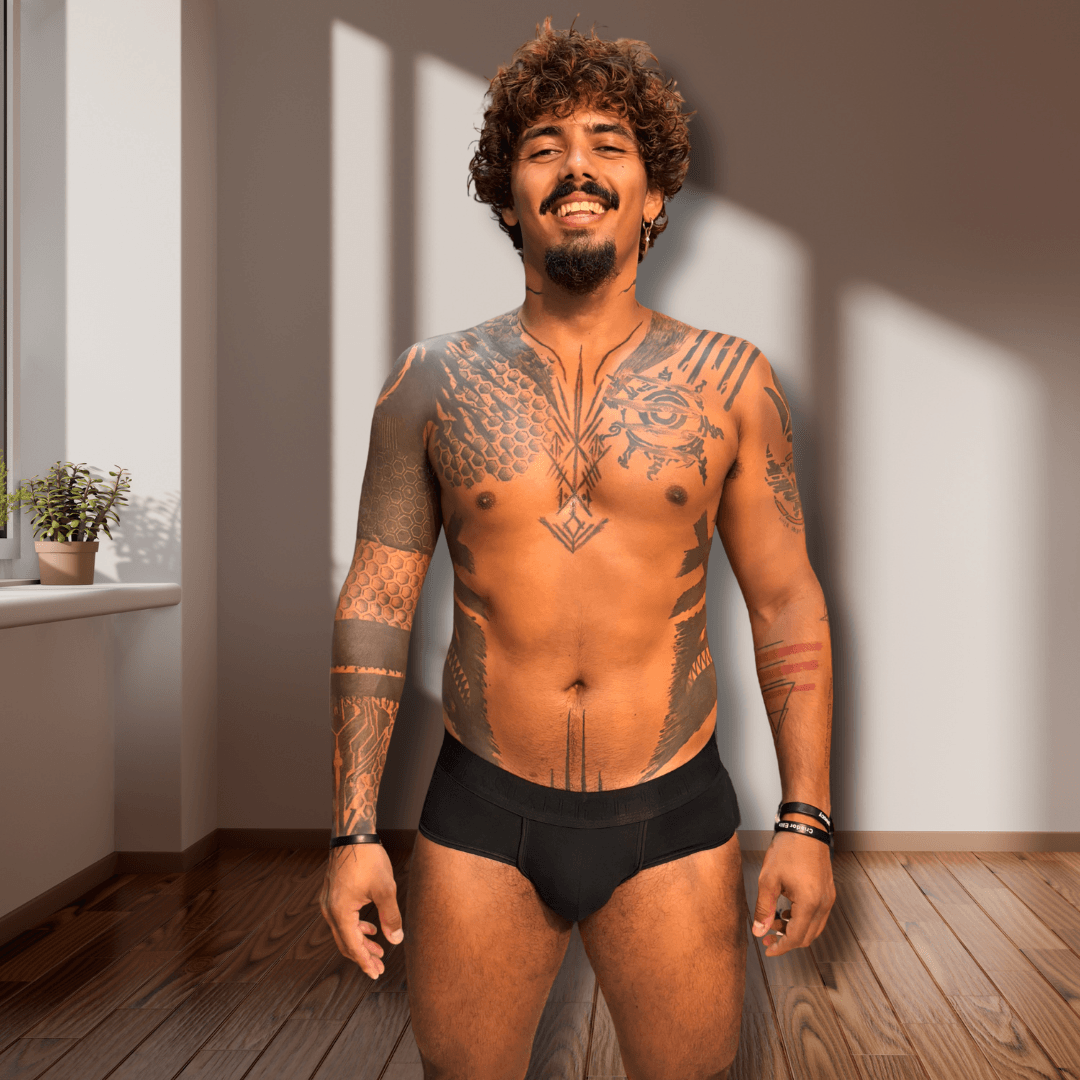 Cueca Preta Algodão